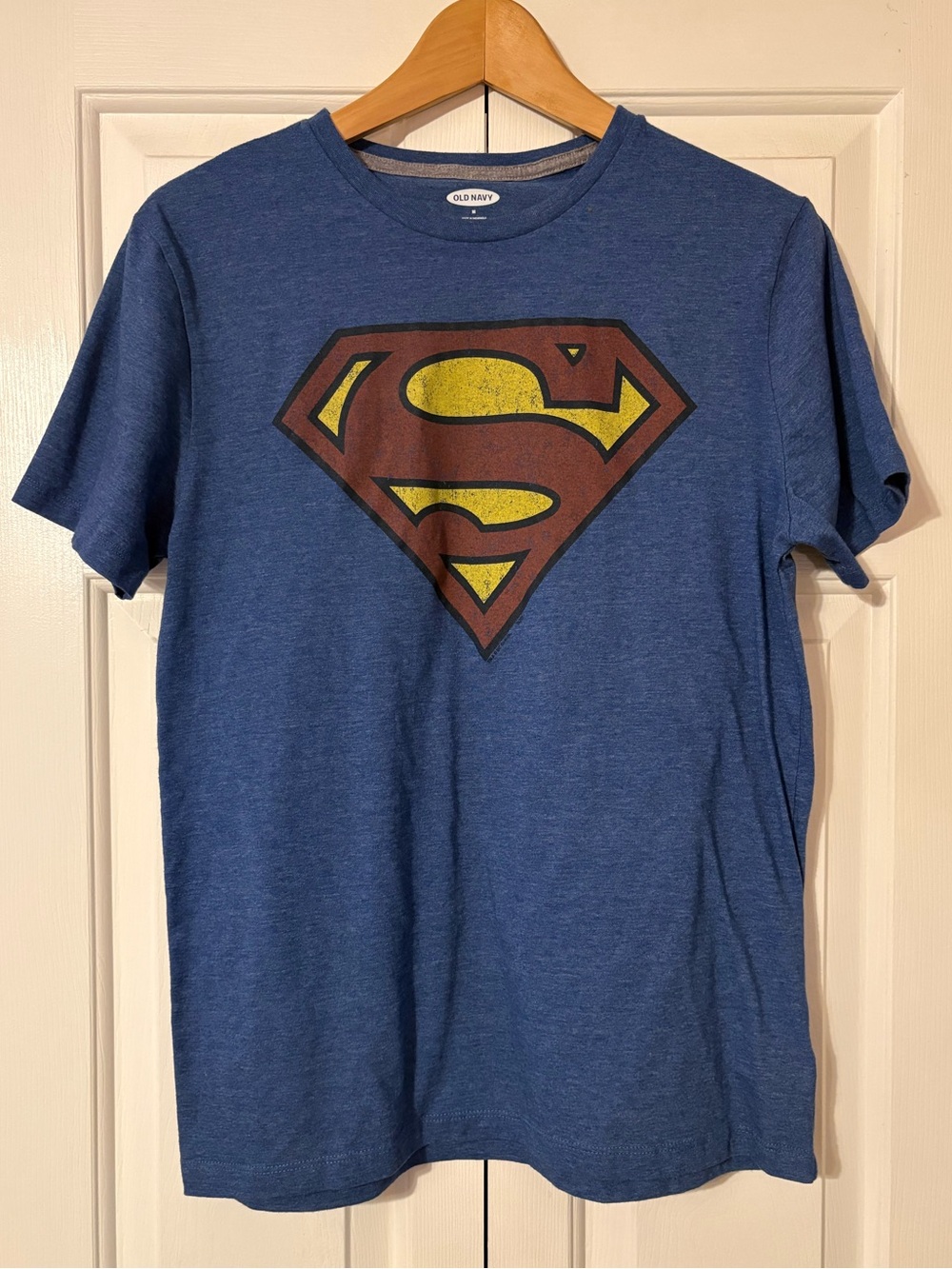 Old Navy Men’s Blue Superman Graphic T-Shirt - medium